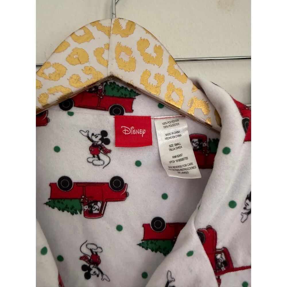 Disney Mickey Red Truck Flannel Pajama Set | Size Small - Picture 3 of 5